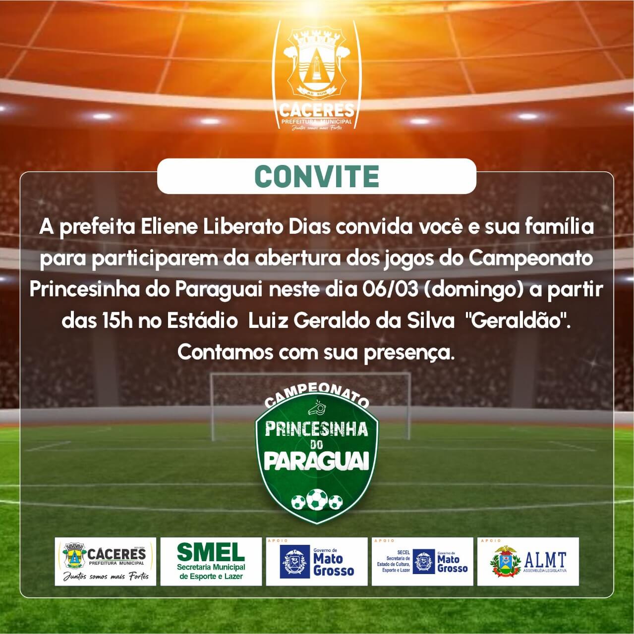 Campeonato Princesinha Do Paraguai Come A Neste Domingo Jogo