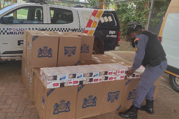 Homem é preso por contrabando de cigarros do Paraguai