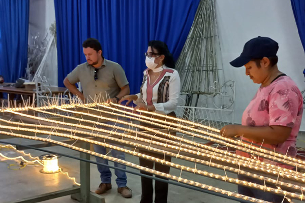 Preparativos para o Natal de Luzes está a todo vapor na prefeitura de Cáceres