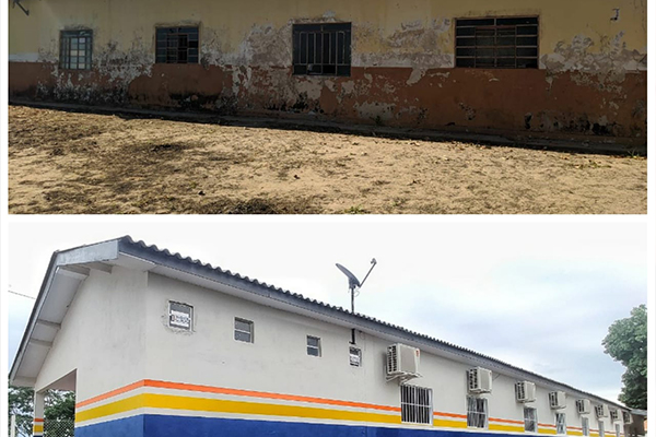 Quase tudo pronto para reinauguração da escola municipal São Francisco