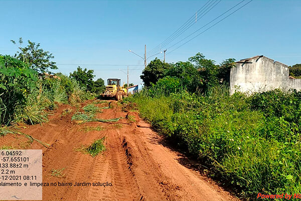 Prefeitura inicia patrolamento no bairro Jardim Solução