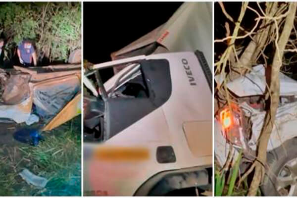 Acidente entre quatro veículos deixa um morto e dois feridos em rodovia de MT