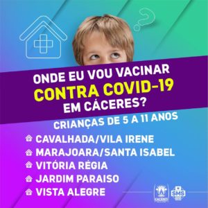 Prefeitura anuncia locais para vacinação infantil 2