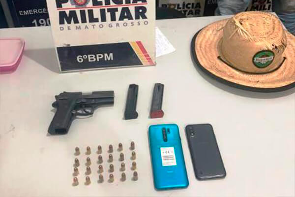 Trio é preso após invadirem quintal de residência no Jardim Universitário em Cáceres