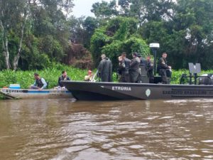 Comando de Fronteira juntamente com o Gefron e a Polícia Federal realizou 2