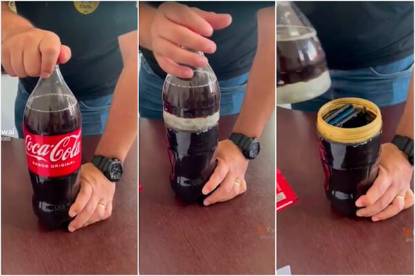 Coca-Cola com fundo falso levava celulares para presídio feminino de MT