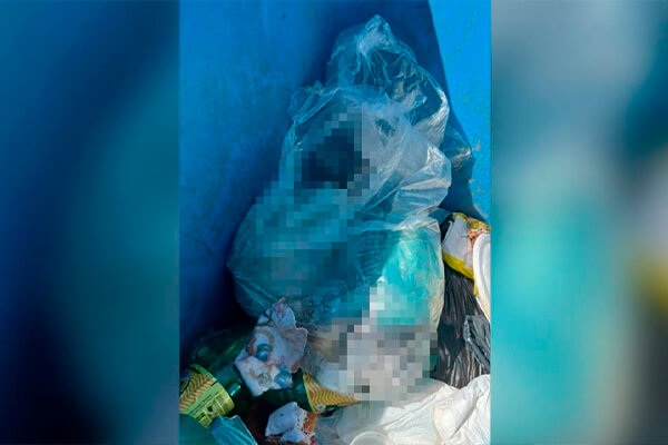 Pai confessa ter colocado feto em saco de lixo e fica preso