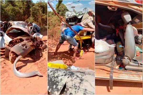 Acidente na BR-158 deixa 3 mortos e dois feridos em Mato Grosso