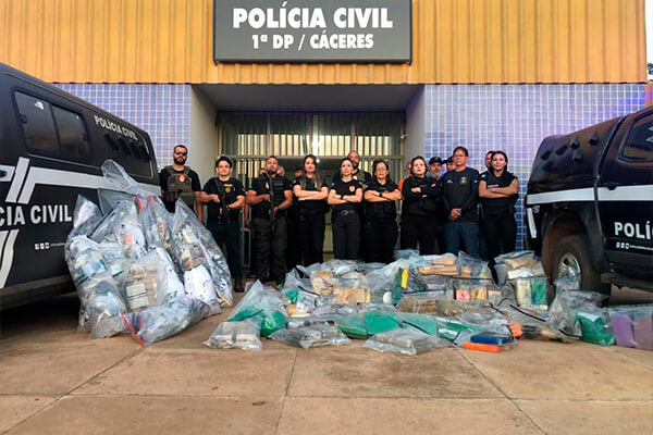 Polícia Civil incinera mais de meia tonelada de drogas apreendidas na Regional de Cáceres