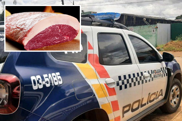 Mulher é flagrada furtando picanha em supermercado em Cáceres