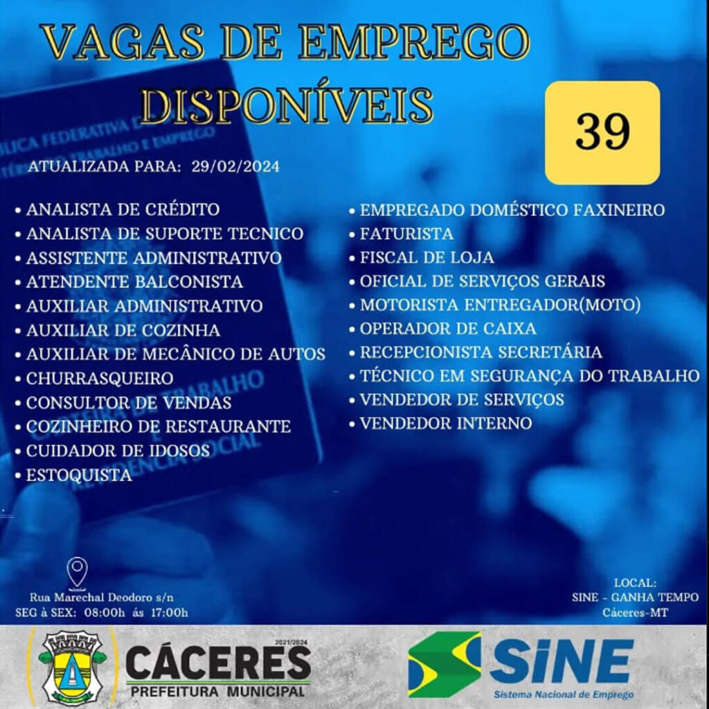 39-vagas-de-emprego-Sine-divulga-vagas-quinta