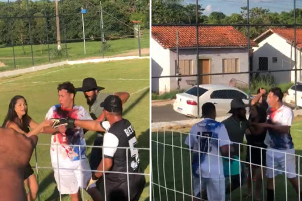 Jogador é esfaqueado em campeonato de futebol no interior de MT; Veja vídeo