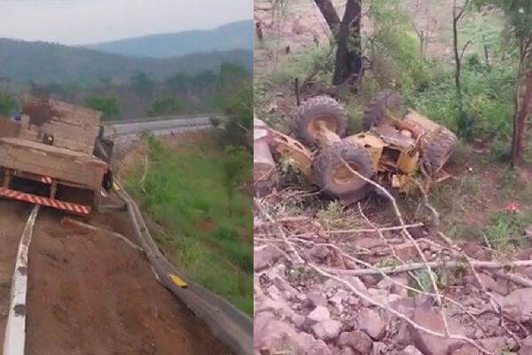 Pá-carregadeira-cai-de-caminhão-na-Serra-do-Mangaval-em-Cáceres