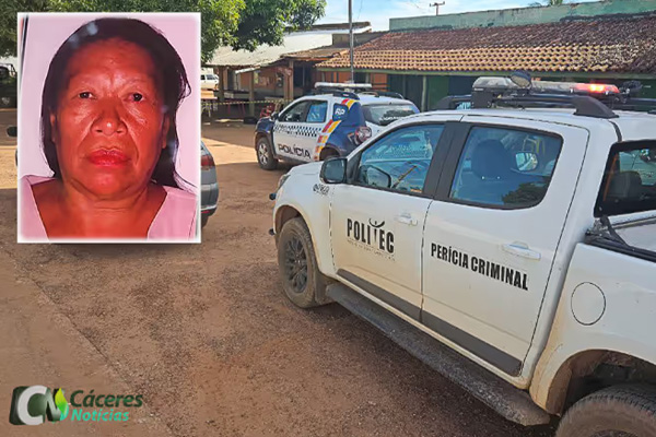 Mulher de 61 anos é assassinada a tiros enquanto estava sentada em bar de MT