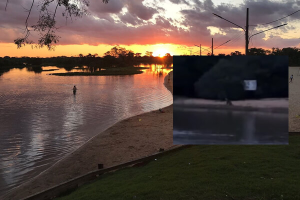 Onça-é-flagrada-às-margens-do-Rio-Paraguai