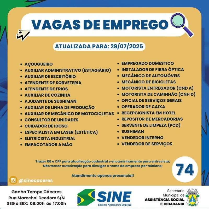 Sine-de-C&aacute;ceres-divulga-74-vagas