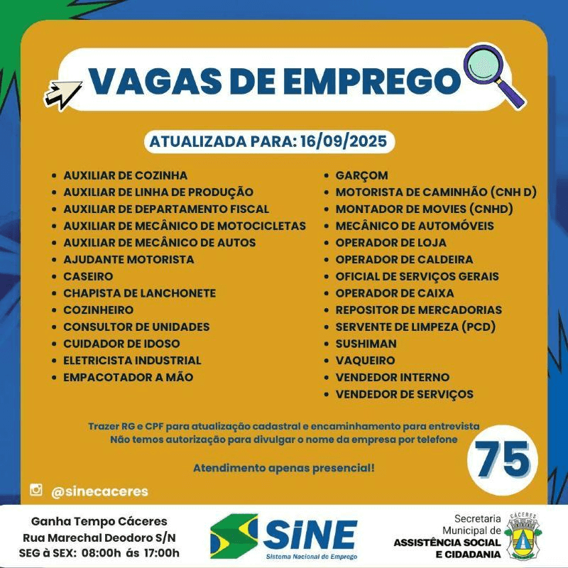 C&aacute;ceres-tem-75-vagas-abertas