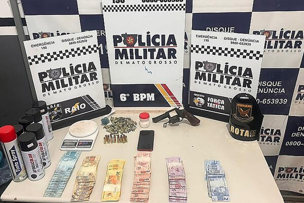 Gerente de facção é preso após perseguição policial em Cáceres