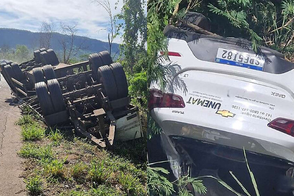 Reboque-se-solta-e-provoca-colisão-entre-carreta-e-carro