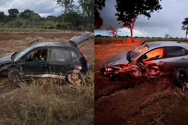 Ultrapassagem resulta em colisão frontal e deixa um ferido na BR-070 em Cáceres
